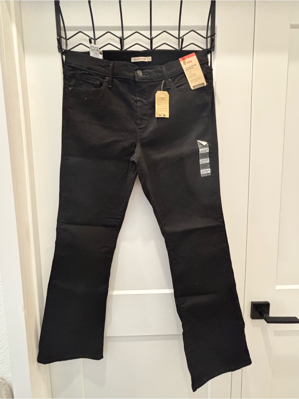 Levi’s 315 Shaping Bootcut Black Stretch Jeans